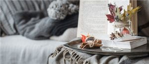 book and flowers