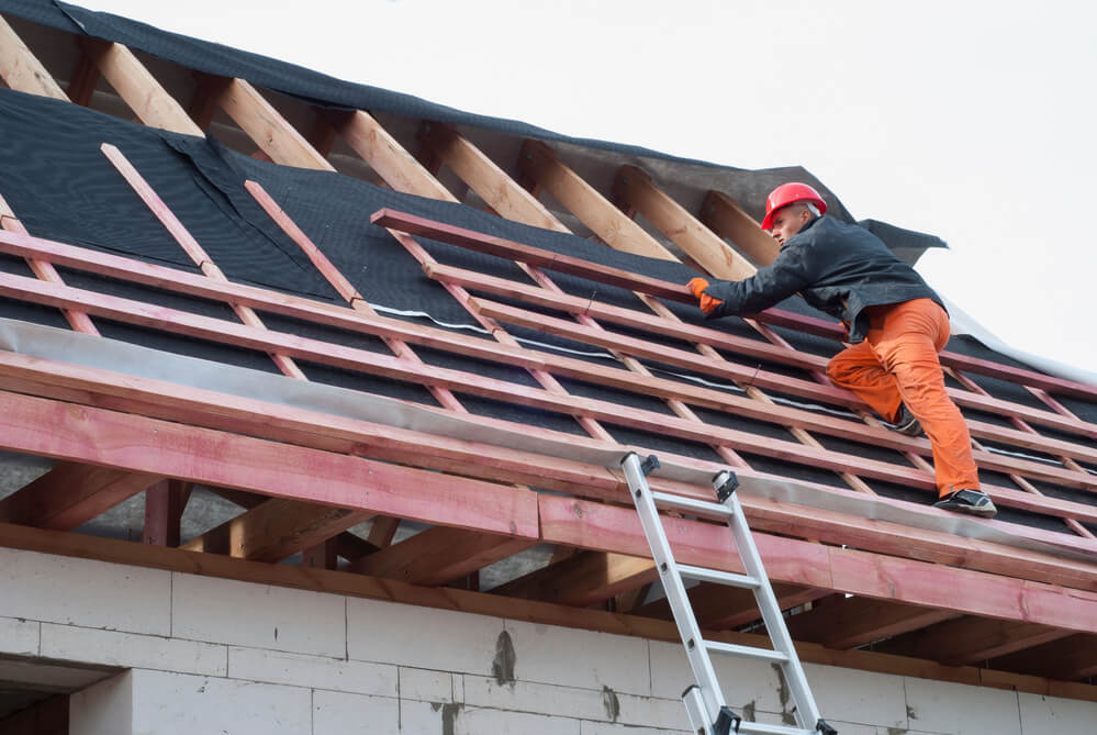 installation of a roof