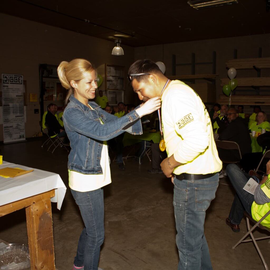 awarding a man