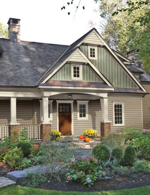 house with garden