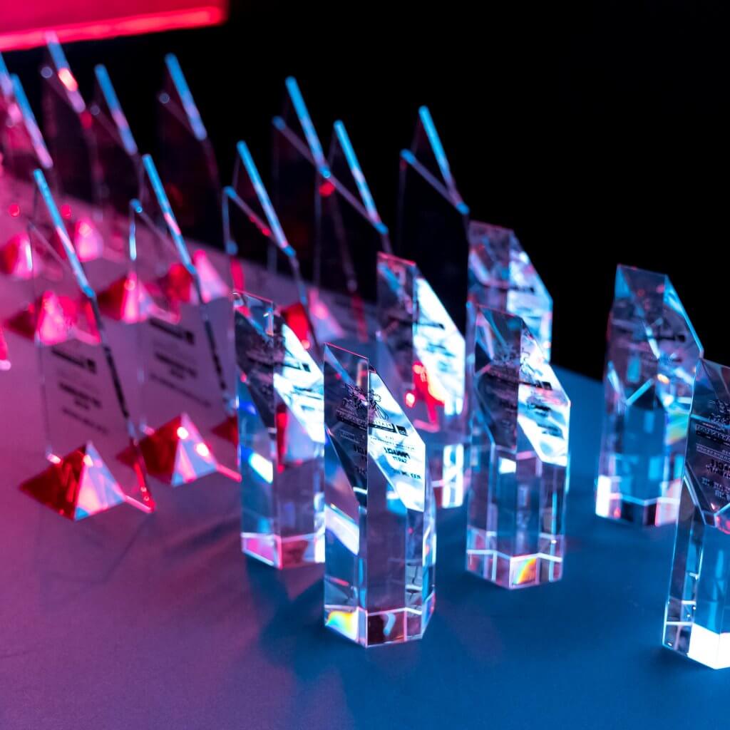 awards on the table